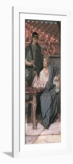 The Roman Wine-Tasters-Sir Lawrence Alma-Tadema-Framed Giclee Print