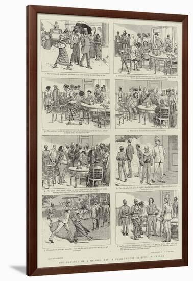 The Romance of a Missing Hat, a Police-Court Episode in Ceylon-William Ralston-Framed Giclee Print