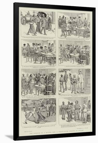 The Romance of a Missing Hat, a Police-Court Episode in Ceylon-William Ralston-Framed Giclee Print