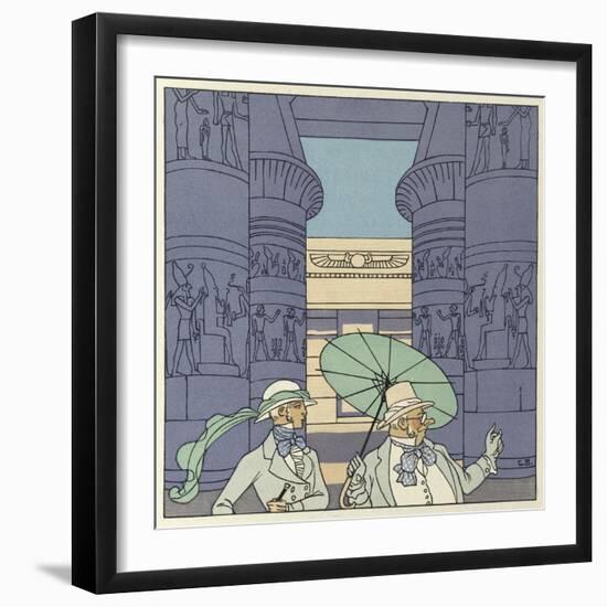 The Romance of a Mummy-Georges Barbier-Framed Giclee Print