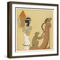 The Romance of a Mummy-Georges Barbier-Framed Giclee Print