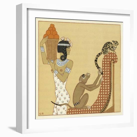 The Romance of a Mummy-Georges Barbier-Framed Giclee Print