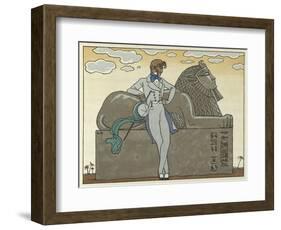 The Romance of a Mummy-Georges Barbier-Framed Giclee Print