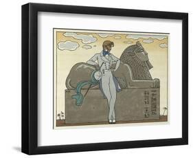 The Romance of a Mummy-Georges Barbier-Framed Giclee Print