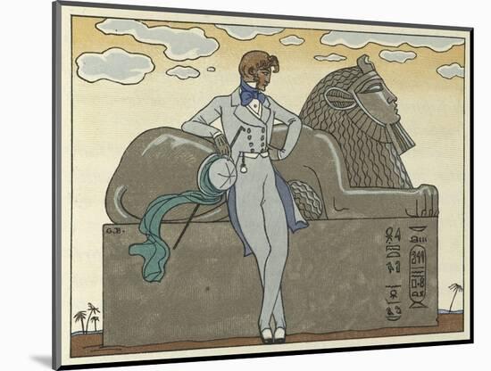 The Romance of a Mummy-Georges Barbier-Mounted Giclee Print