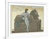 The Romance of a Mummy-Georges Barbier-Framed Giclee Print