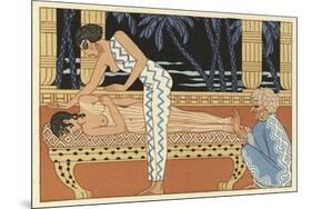 The Romance of a Mummy-Georges Barbier-Mounted Giclee Print