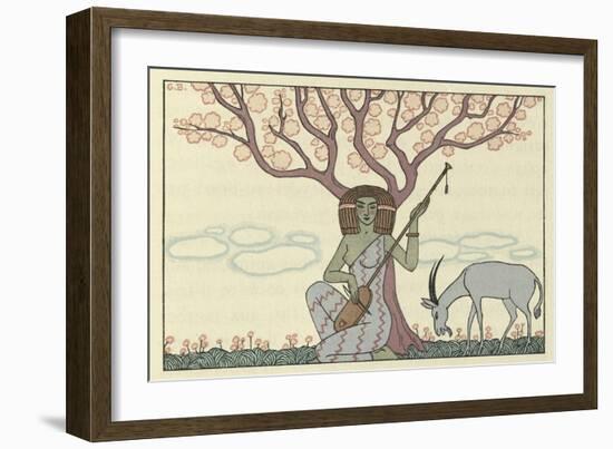 The Romance of a Mummy-Georges Barbier-Framed Giclee Print