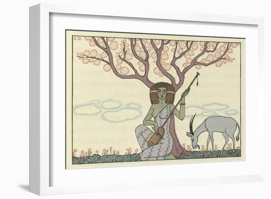 The Romance of a Mummy-Georges Barbier-Framed Giclee Print