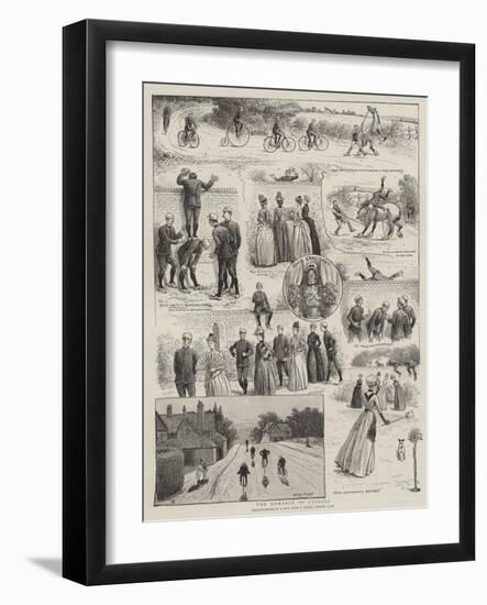 The Romance of Cycling-Harry Hamilton Johnston-Framed Giclee Print