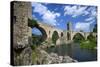 The Romanesque Bridge, Besalu, Catalonia, Spain-Rob Cousins-Stretched Canvas