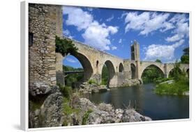 The Romanesque Bridge, Besalu, Catalonia, Spain-Rob Cousins-Framed Photographic Print