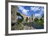The Romanesque Bridge, Besalu, Catalonia, Spain-Rob Cousins-Framed Photographic Print
