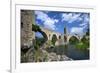 The Romanesque Bridge, Besalu, Catalonia, Spain-Rob Cousins-Framed Photographic Print