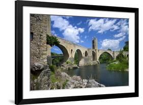 The Romanesque Bridge, Besalu, Catalonia, Spain-Rob Cousins-Framed Photographic Print