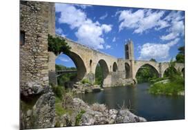The Romanesque Bridge, Besalu, Catalonia, Spain-Rob Cousins-Mounted Photographic Print