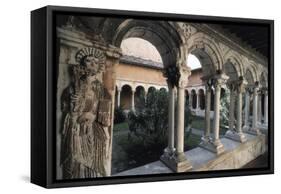 The Romanesque Cloister of Aix Cathedral-null-Framed Stretched Canvas