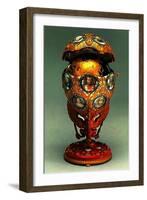 The Romanov Tercentenary Faberge Egg, 1913 (Mixed Media)-G. Vigstrem-Framed Giclee Print