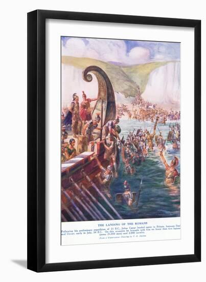 The Romans Arriving in Britain-Joseph Ratcliffe Skelton-Framed Giclee Print