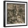 The Romans Cause a Wall to Be Built for the Protection of the South, 1905-William Bell Scott-Framed Giclee Print