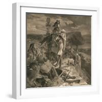 The Romans Cause a Wall to Be Built for the Protection of the South, 1905-William Bell Scott-Framed Giclee Print