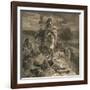 The Romans Cause a Wall to Be Built for the Protection of the South, 1905-William Bell Scott-Framed Giclee Print