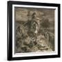 The Romans Cause a Wall to Be Built for the Protection of the South, 1905-William Bell Scott-Framed Giclee Print