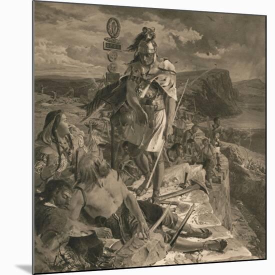 The Romans Cause a Wall to Be Built for the Protection of the South, 1905-William Bell Scott-Mounted Giclee Print