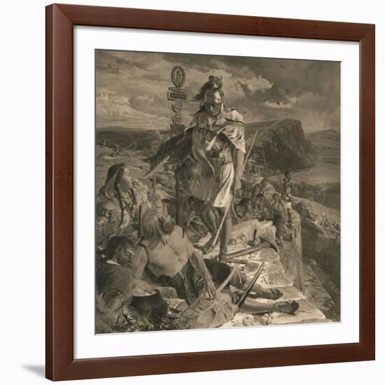 The Romans Cause a Wall to Be Built for the Protection of the South, 1905-William Bell Scott-Framed Giclee Print