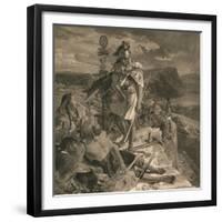 The Romans Cause a Wall to Be Built for the Protection of the South, 1905-William Bell Scott-Framed Giclee Print