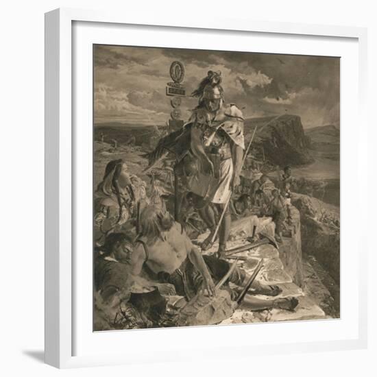 The Romans Cause a Wall to Be Built for the Protection of the South, 1905-William Bell Scott-Framed Giclee Print