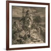 The Romans Cause a Wall to Be Built for the Protection of the South, 1905-William Bell Scott-Framed Giclee Print