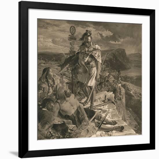 The Romans Cause a Wall to Be Built for the Protection of the South, 1905-William Bell Scott-Framed Giclee Print