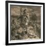 The Romans Cause a Wall to Be Built for the Protection of the South, 1905-William Bell Scott-Framed Giclee Print