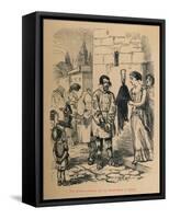 'The Romans clothed by the inhabitants of Capua', 1852-John Leech-Framed Stretched Canvas