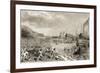 The Romans Landing on the Island of Mallorca in 123 BC-Spanish School-Framed Giclee Print