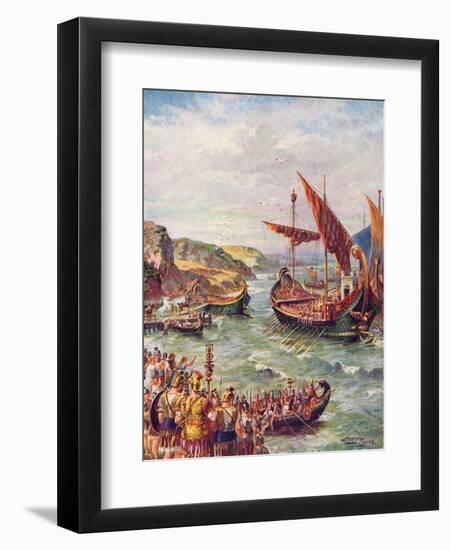 The Romans Leave England-Harry Payne-Framed Art Print