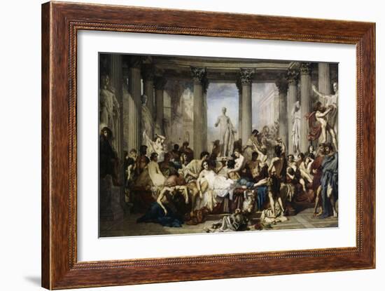 The Romans of Decadence, c.1847-Thomas Couture-Framed Giclee Print