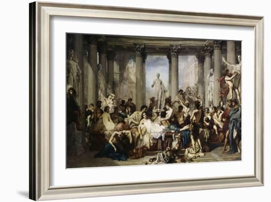 The Romans of Decadence, c.1847-Thomas Couture-Framed Giclee Print