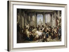 The Romans of Decadence, c.1847-Thomas Couture-Framed Giclee Print