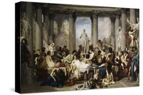 The Romans of Decadence, c.1847-Thomas Couture-Stretched Canvas