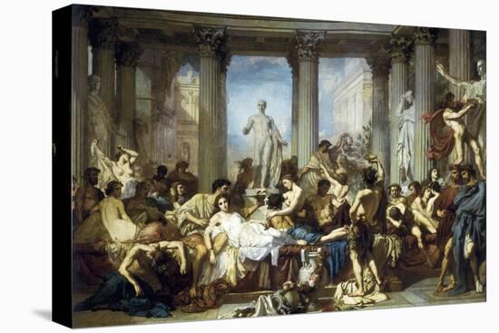 The Romans of the Decadence-Thomas Couture-Stretched Canvas