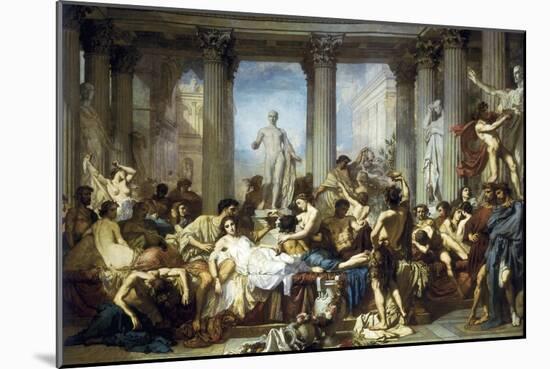 The Romans of the Decadence-Thomas Couture-Mounted Art Print