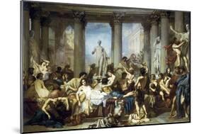 The Romans of the Decadence-Thomas Couture-Mounted Art Print