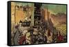 The Romans Spent Months Building a Ramp and a Siege Tower-Alberto Salinas-Framed Stretched Canvas