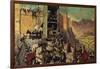 The Romans Spent Months Building a Ramp and a Siege Tower-Alberto Salinas-Framed Giclee Print