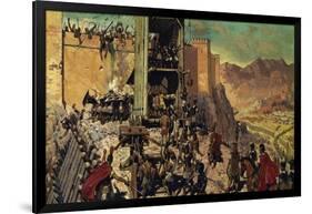 The Romans Spent Months Building a Ramp and a Siege Tower-Alberto Salinas-Framed Giclee Print