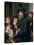 The Rommel-Pot Player-Frans I Hals-Stretched Canvas