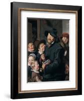 The Rommel-Pot Player-Frans I Hals-Framed Giclee Print