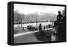 The Rond Point and Georges Clemenceau Place, Paris, 1931-Ernest Flammarion-Framed Stretched Canvas